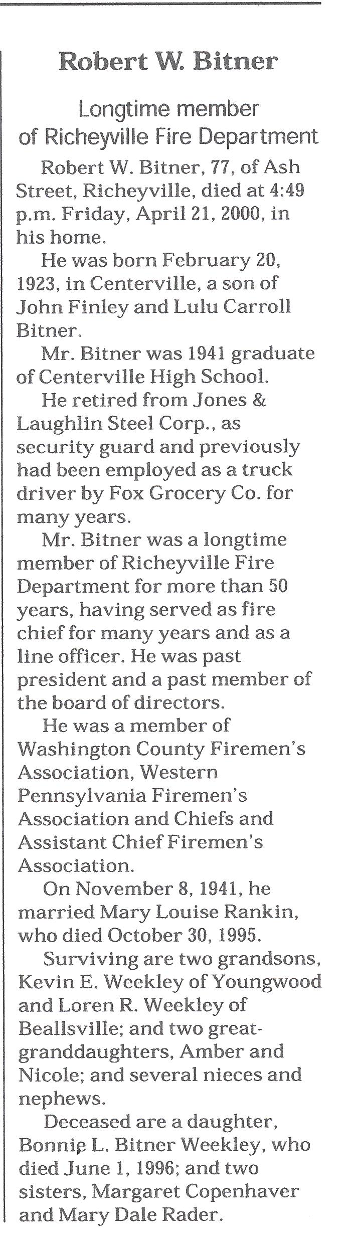 Robert W. Bitner